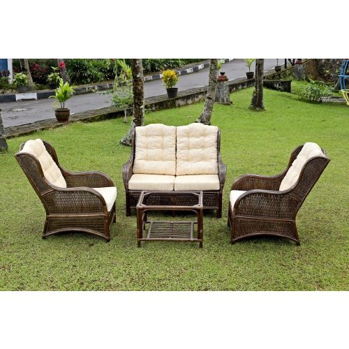 

Комплект мебели ЭкоДизайн, Браун, Palermo New (диван + 2 кресла + журнальный стол) 11/02 браун