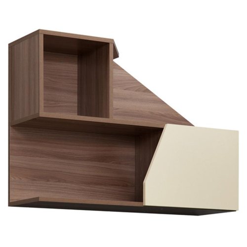 

Полка навесная Мебельсон, Шимо темный/крем, ПЛ2 Колледж шимо темный/крем