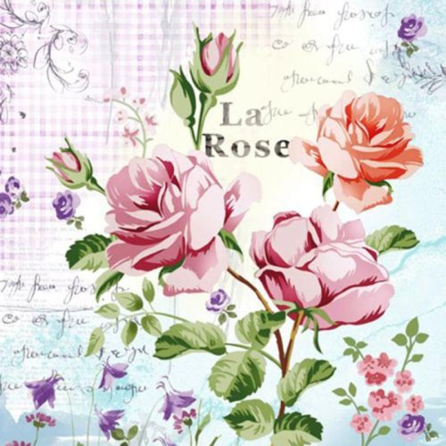 

Салфетки Европак Трейд, 82734 La Rose 33*33