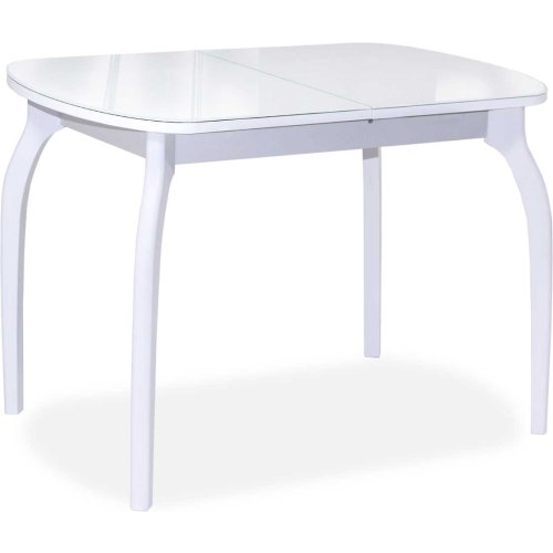 

Стол Кубика, Белый/белое стекло/дерево, Портофино-1 белый/белое стекло/дерево