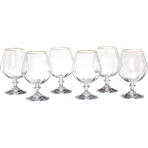 

Набор бокалов Арти М, Прозрачный/золото, 674-039 (6 шт.) Анжела оптик 400 мл прозрачный/золото