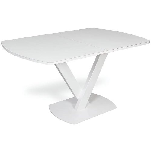 

Стол Мамадома, Белый оптивайт/белый, ANTON-140 белый оптивайт/белый